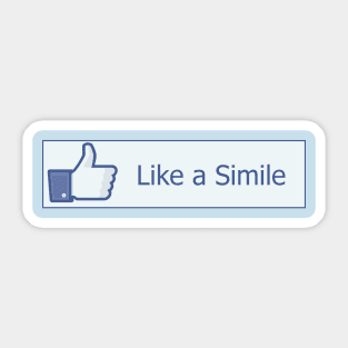 Like a Simile Sticker